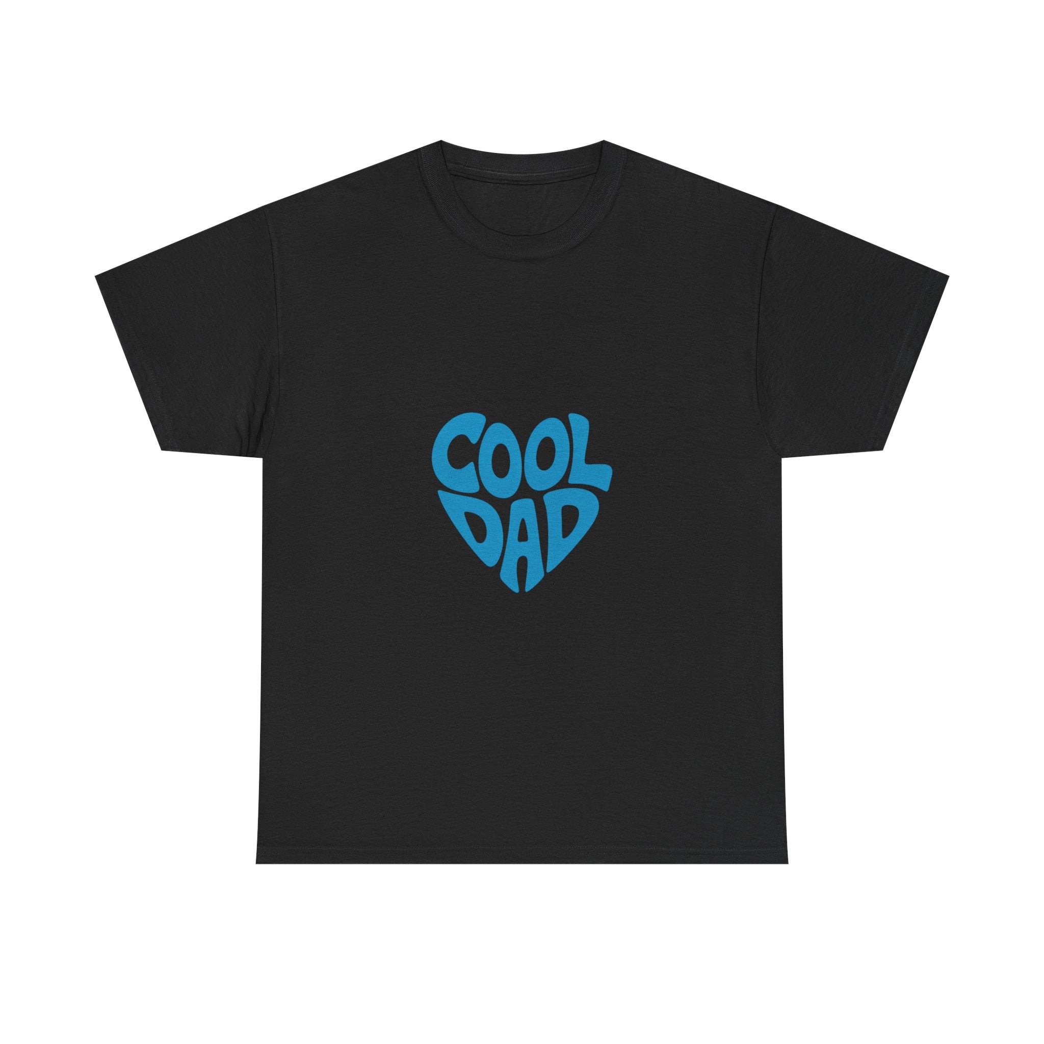 Impressley Cool Dad T-Shirt – Retro Blue Heart Graphic Tee for Fathers | Funny Father’s Day Gift | Casual Men’s Dad Shirt
