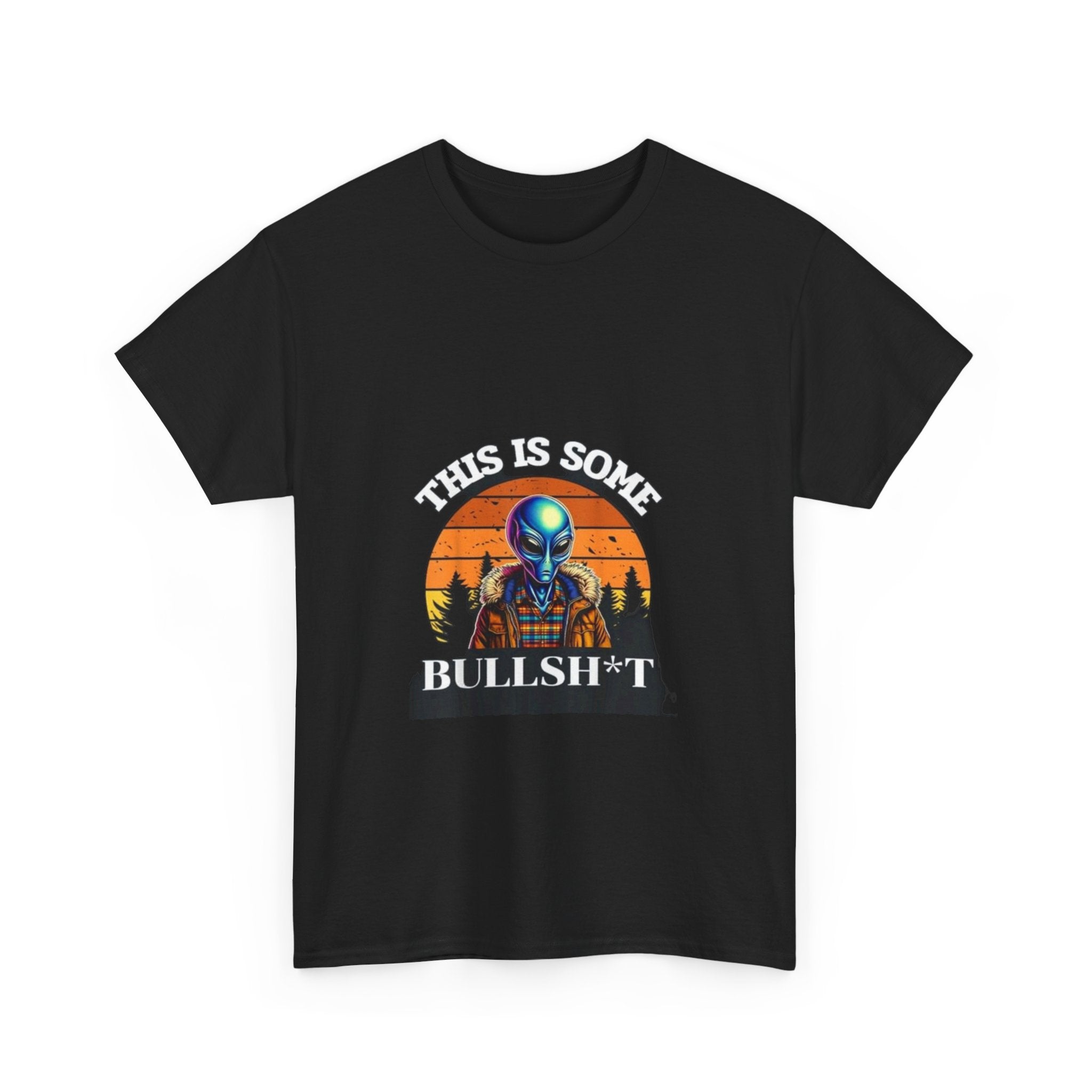 Impressley Funny Alien T-Shirt  This Is Some Bullsh*t Sarcastic Graphic Tee for Men & Women, UFO Humor, Outer Space Novelty Shirt