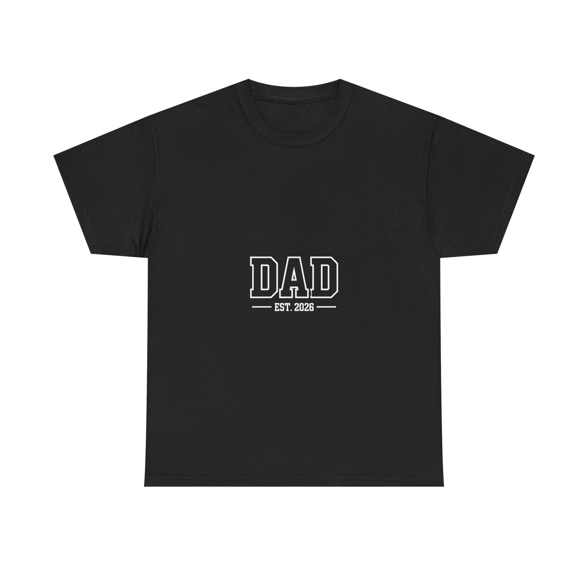 Impressley Dad Est. 2026 T-Shirt – New Dad Gift Tee for Father’s Day, Pregnancy Announcement | First-Time Father Shirt | Comfortable Unisex Cotton Tee