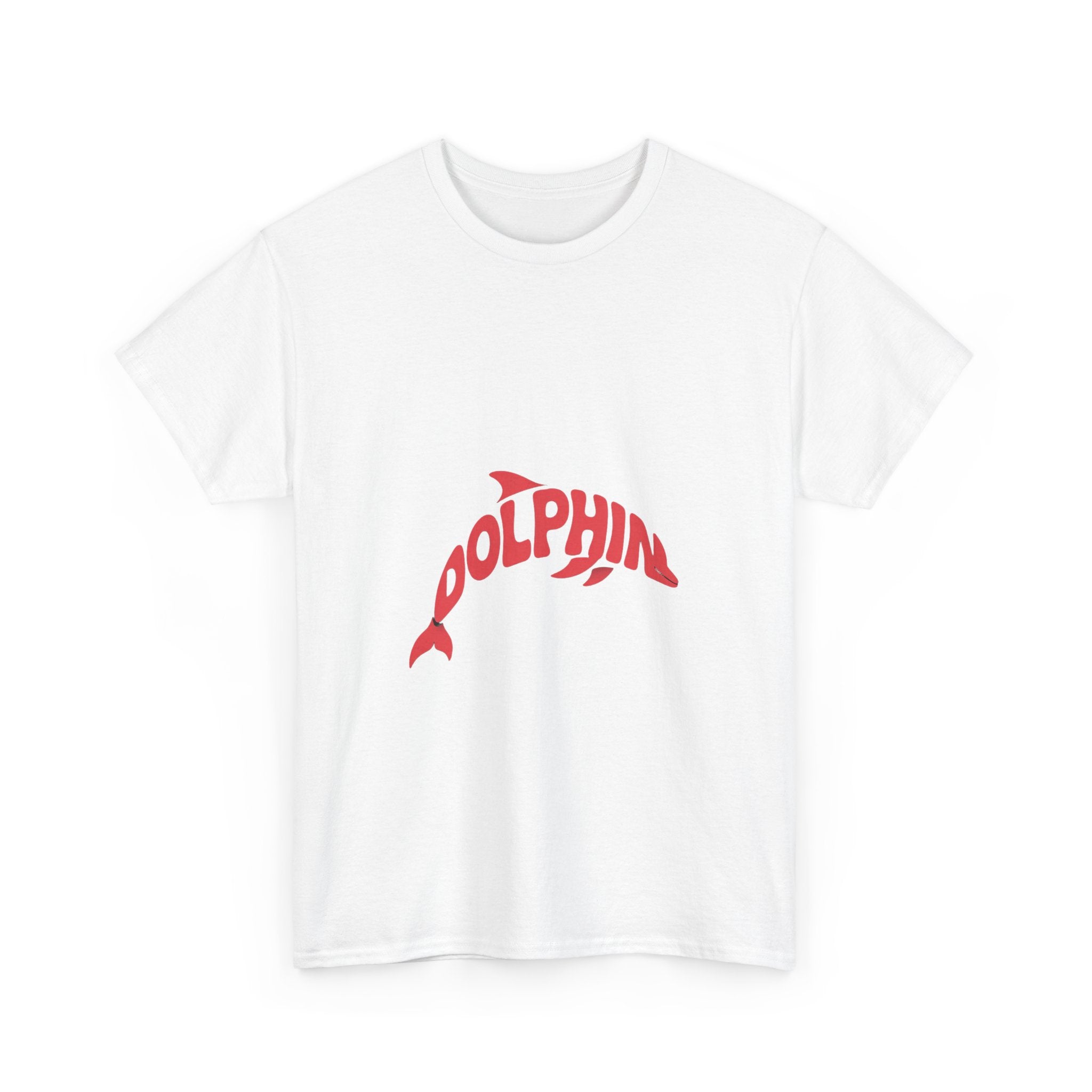 Impressley “DOLPHIN” Typography Animal Graphic T-Shirt – Minimalist Ocean Marine Life Tee for Men & Women | Sea Animal Lover Cute Aesthetic Shirt