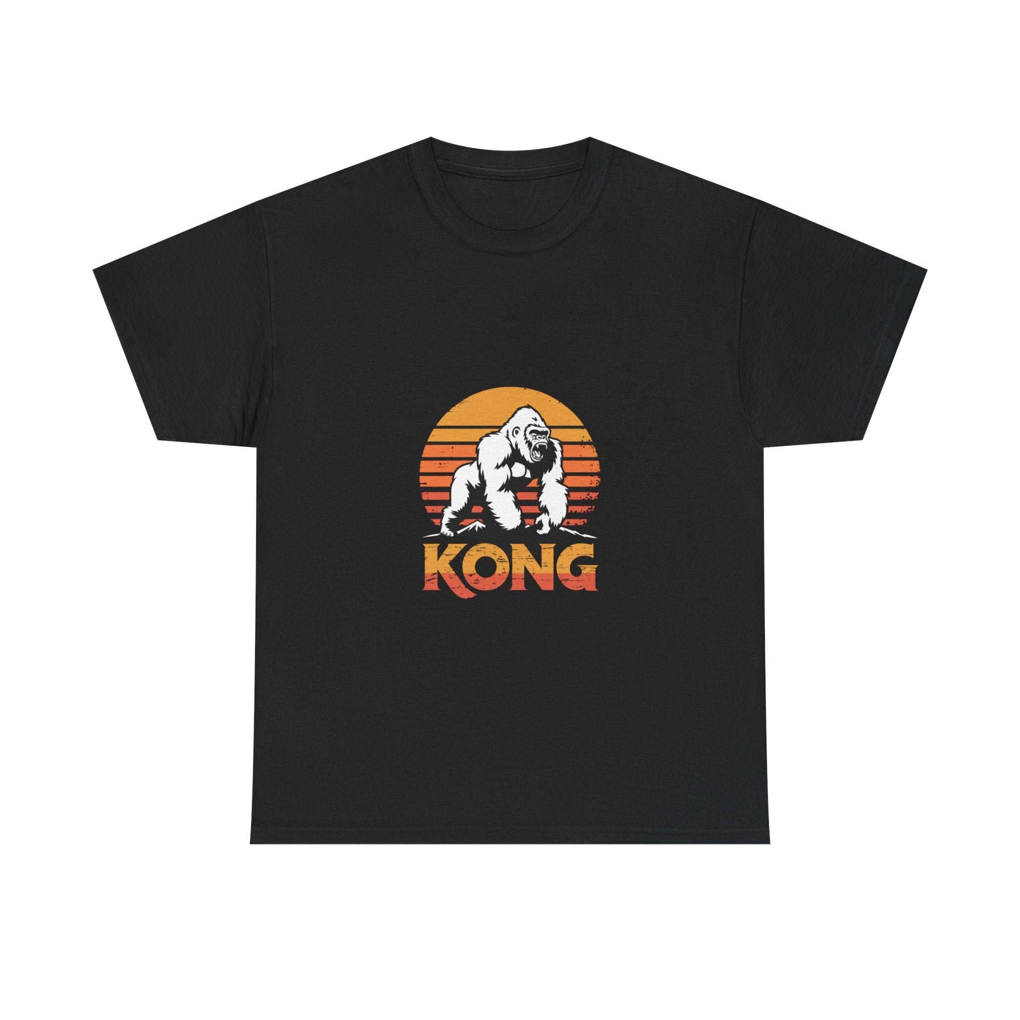 Impressley “KONG” Gorilla Graphic T-Shirt – Retro Sunset Jungle King Tee for Men & Women | Bold Animal Print Shirt