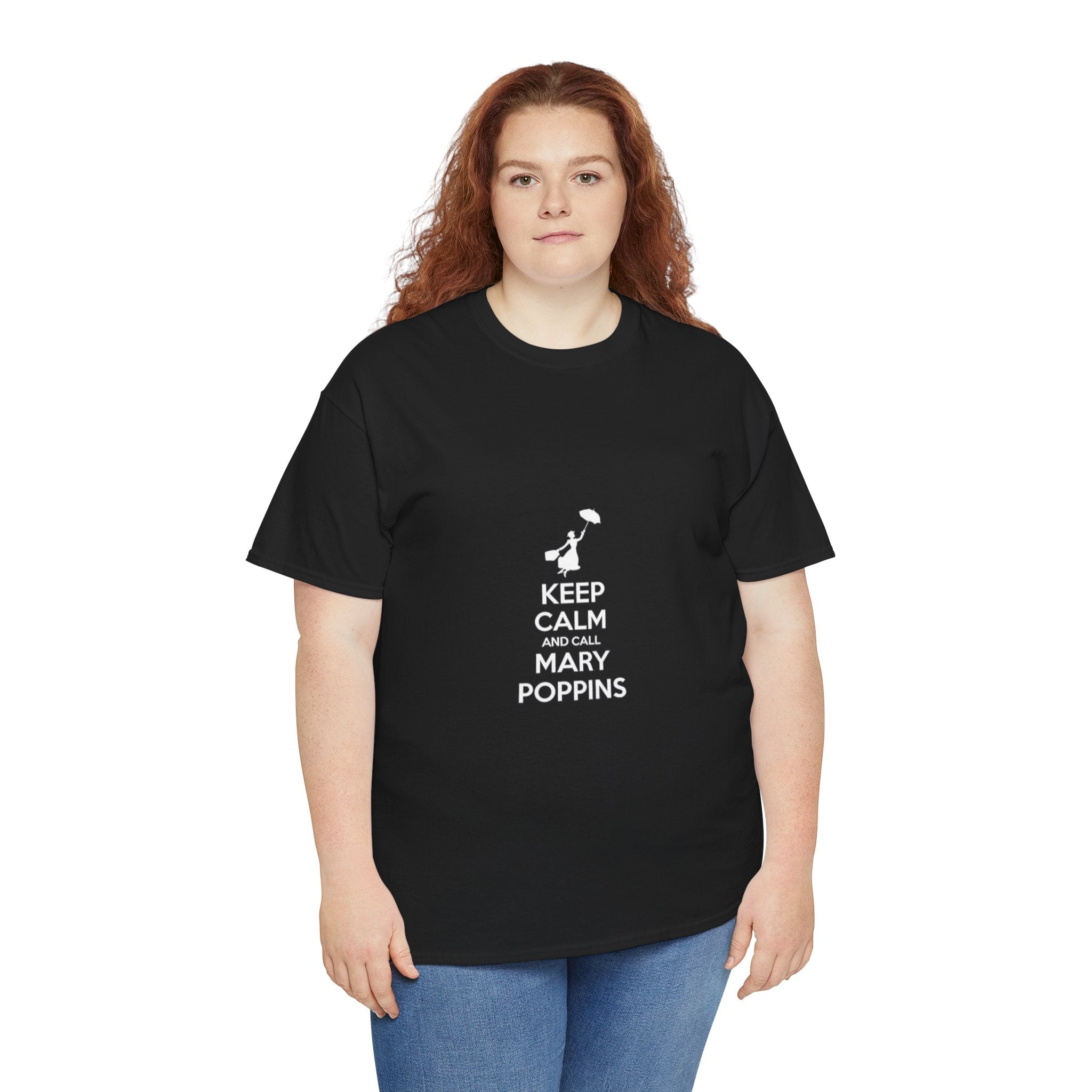 Impressley Keep Calm and Call Mary Poppins T-Shirt  Funny Disney Inspired Nanny Graphic Tee for Women & Men